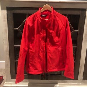 Red North Face Soft Shell Jacket